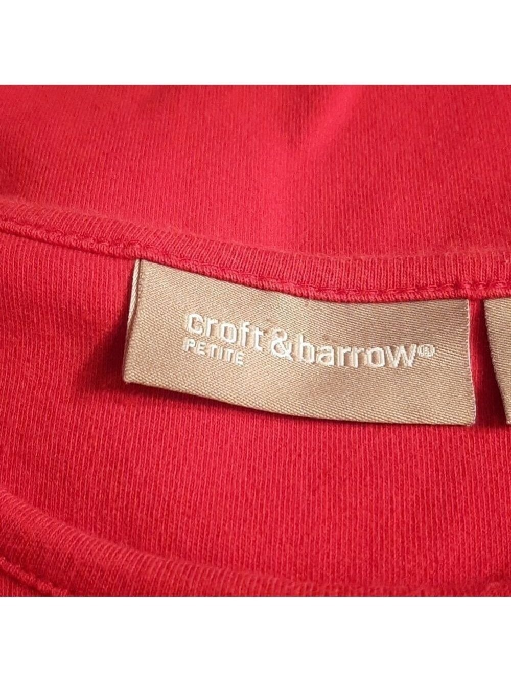 Croft & Barrow Red  top - Picture 5 of 9